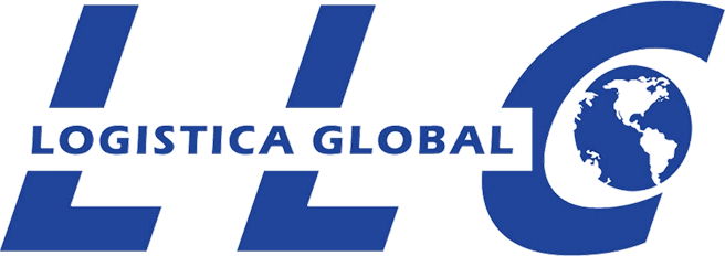 Blue Logistica Global logo with globe design.